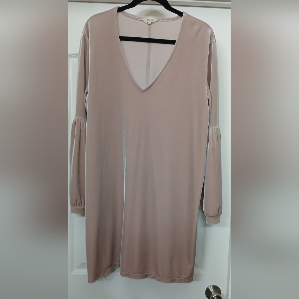 Madewell Velvet Mauve Dress